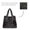 Wrapables Medium Foldable Tote Nylon Reusable Grocery Bag (Set of 2), Shining Stars